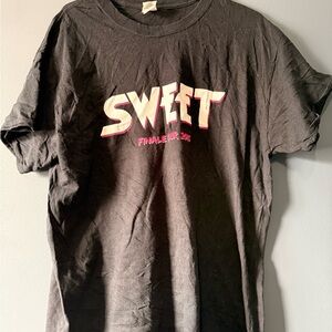 SWEET Graphic Tee in Black with Pink & Cream Logo